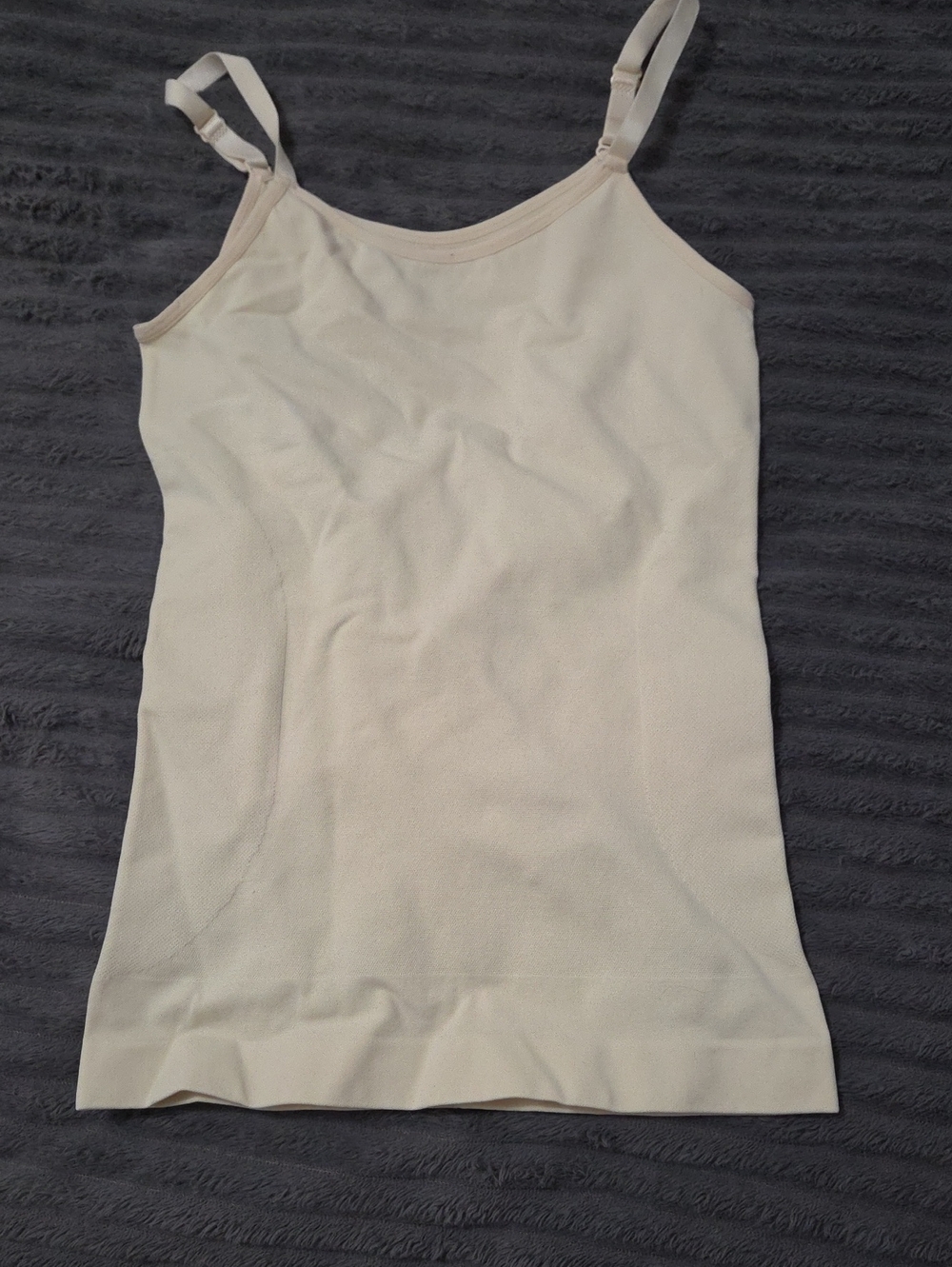 Shapermint Cream Seamless Adjustable-Strap Camisole